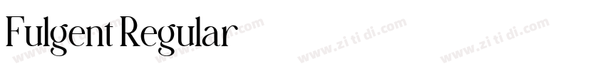 Fulgent Regular字体转换